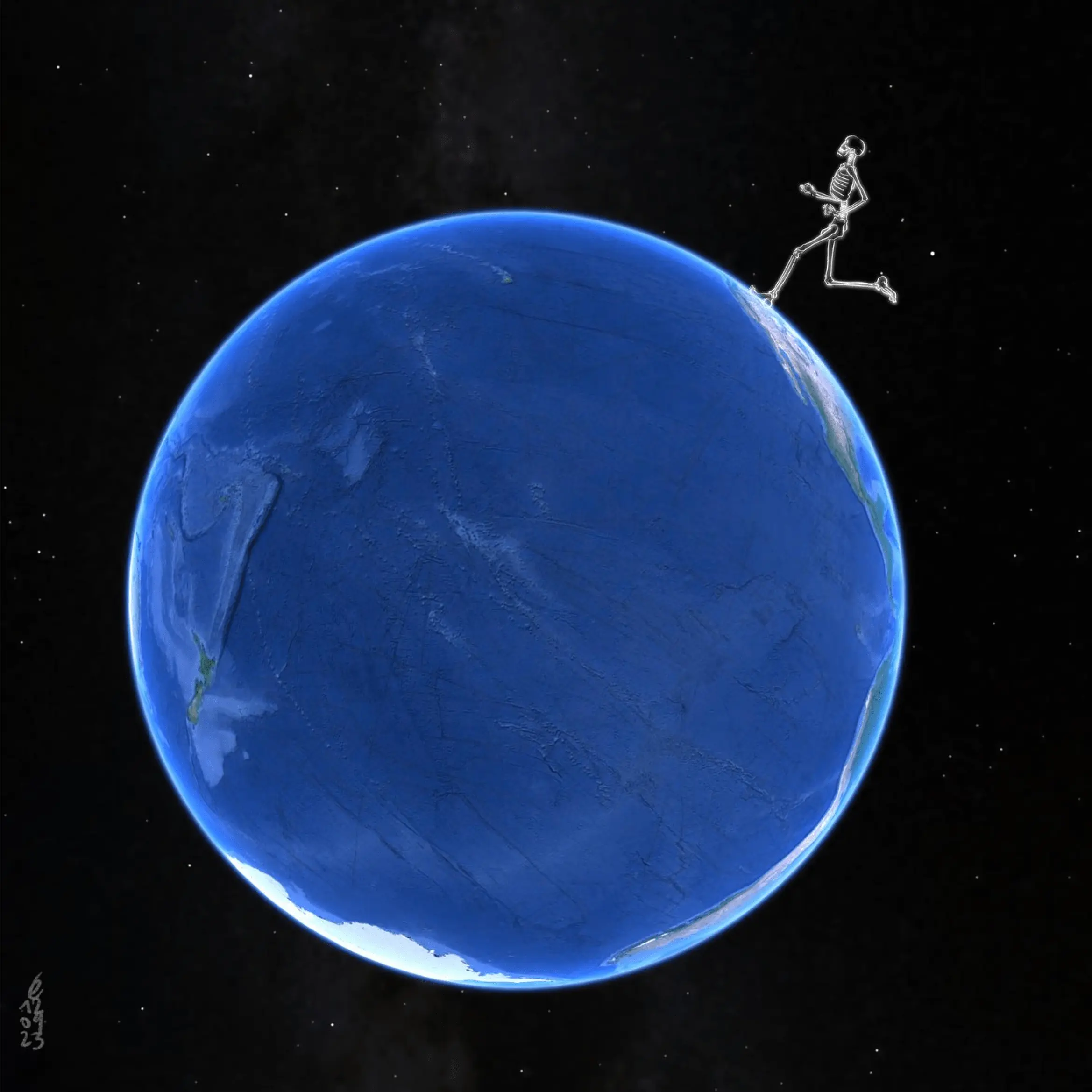 Jean-Louis Vidière Ésèpe, Blue Planet, 2023