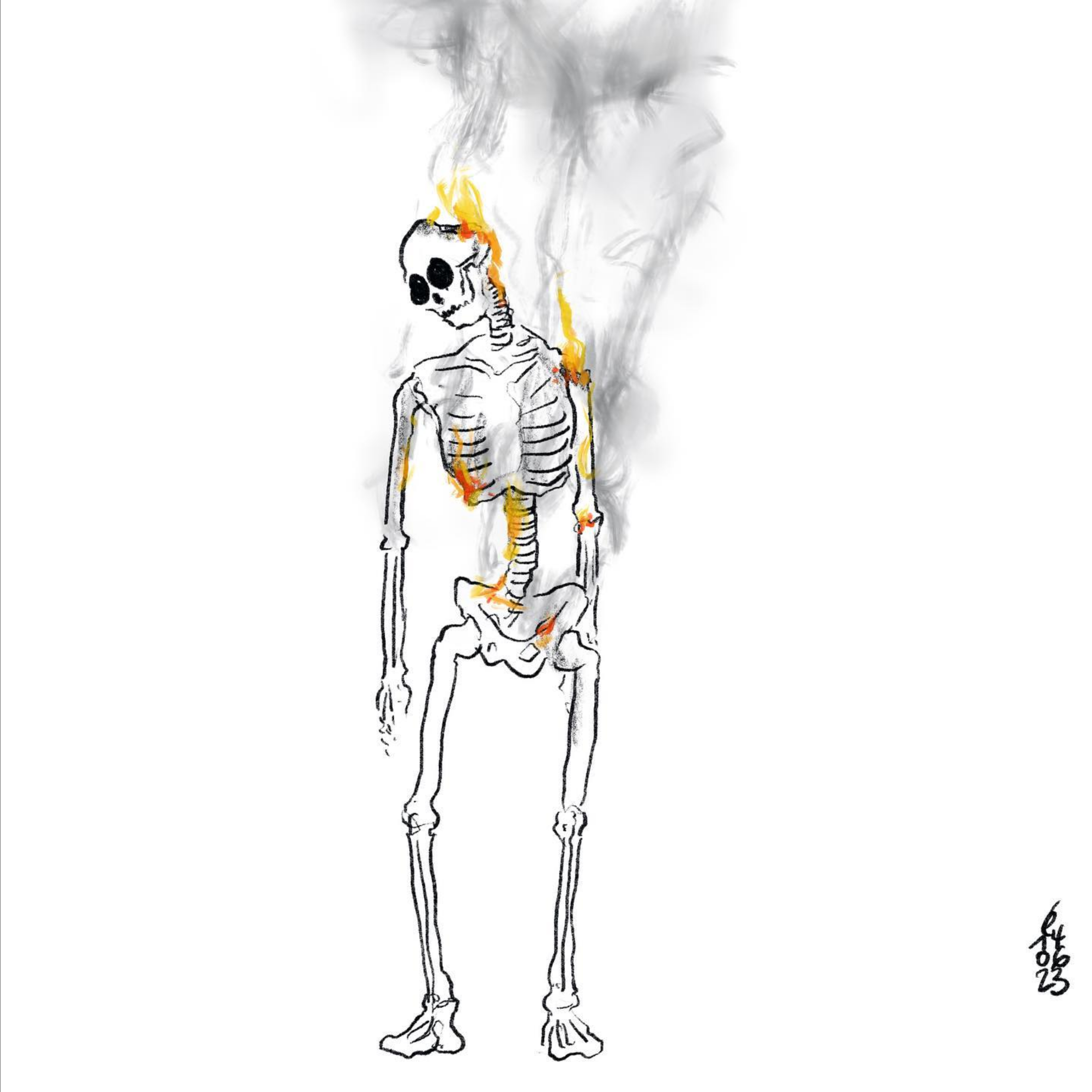 Ésèpe, Bones fire, 2023
